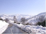 O Cebreiro . Una forte nevada